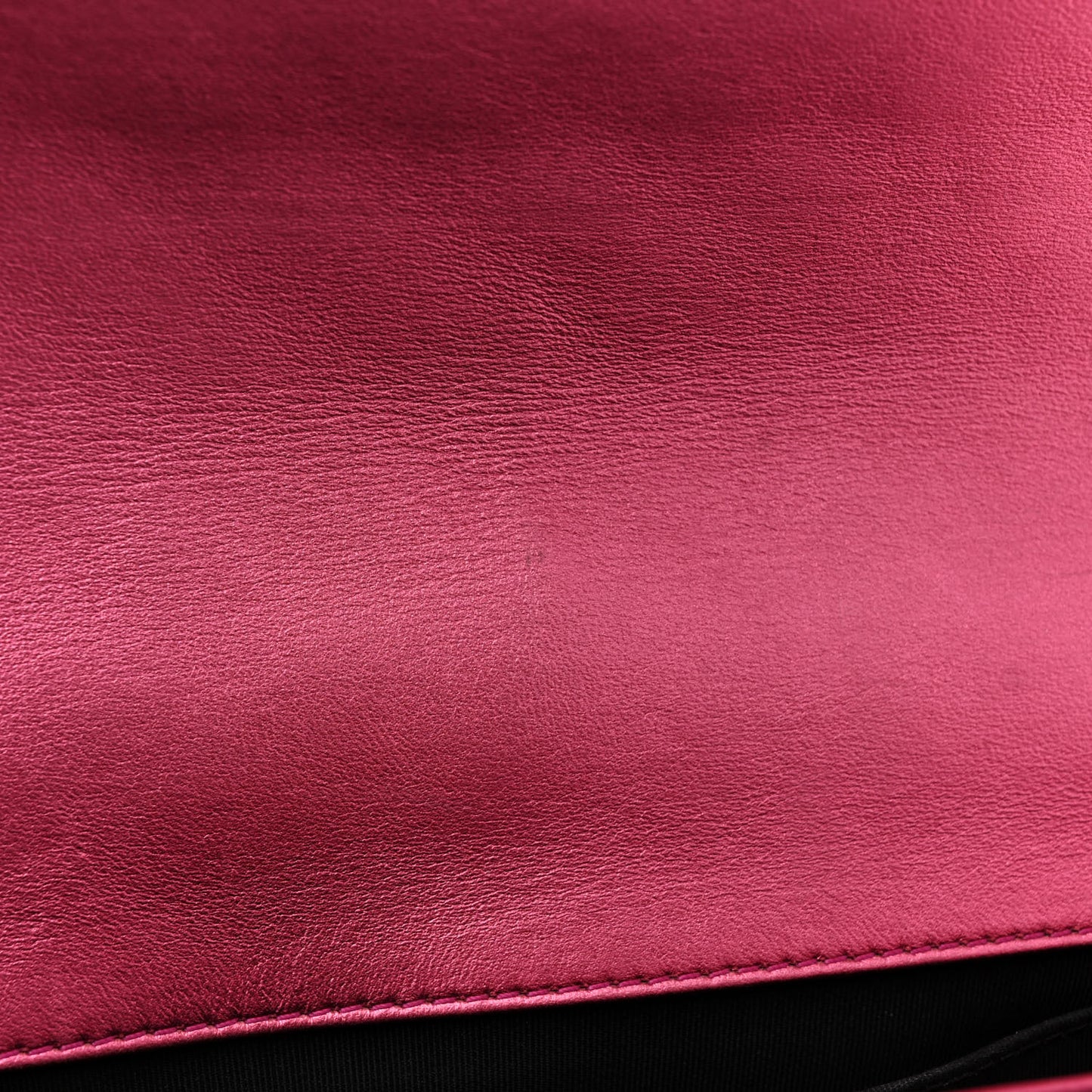 Metallic Patent Calfskin Quilted Medium Boy Flap Pink