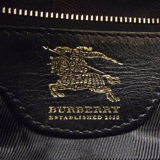 Burberry Leather XL Manor Tote Black 8 of 11