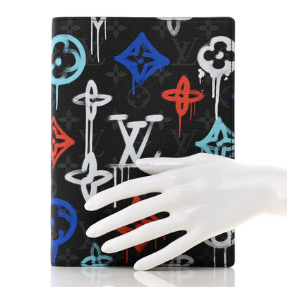 Louis Vuitton Monogram Eclipse LV Graffiti Auguste Notebook Cover Multicolor 3 of 6