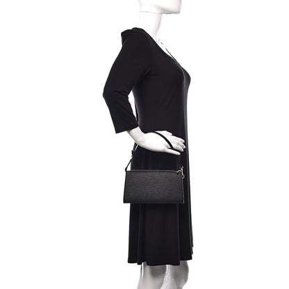 Louis Vuitton Epi Pochette Accessories 21 Black 2 of 10
