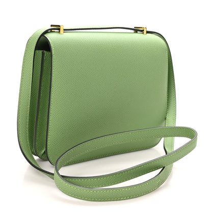 Hermes Epsom Constance 18 Vert Criquet 2 of 10