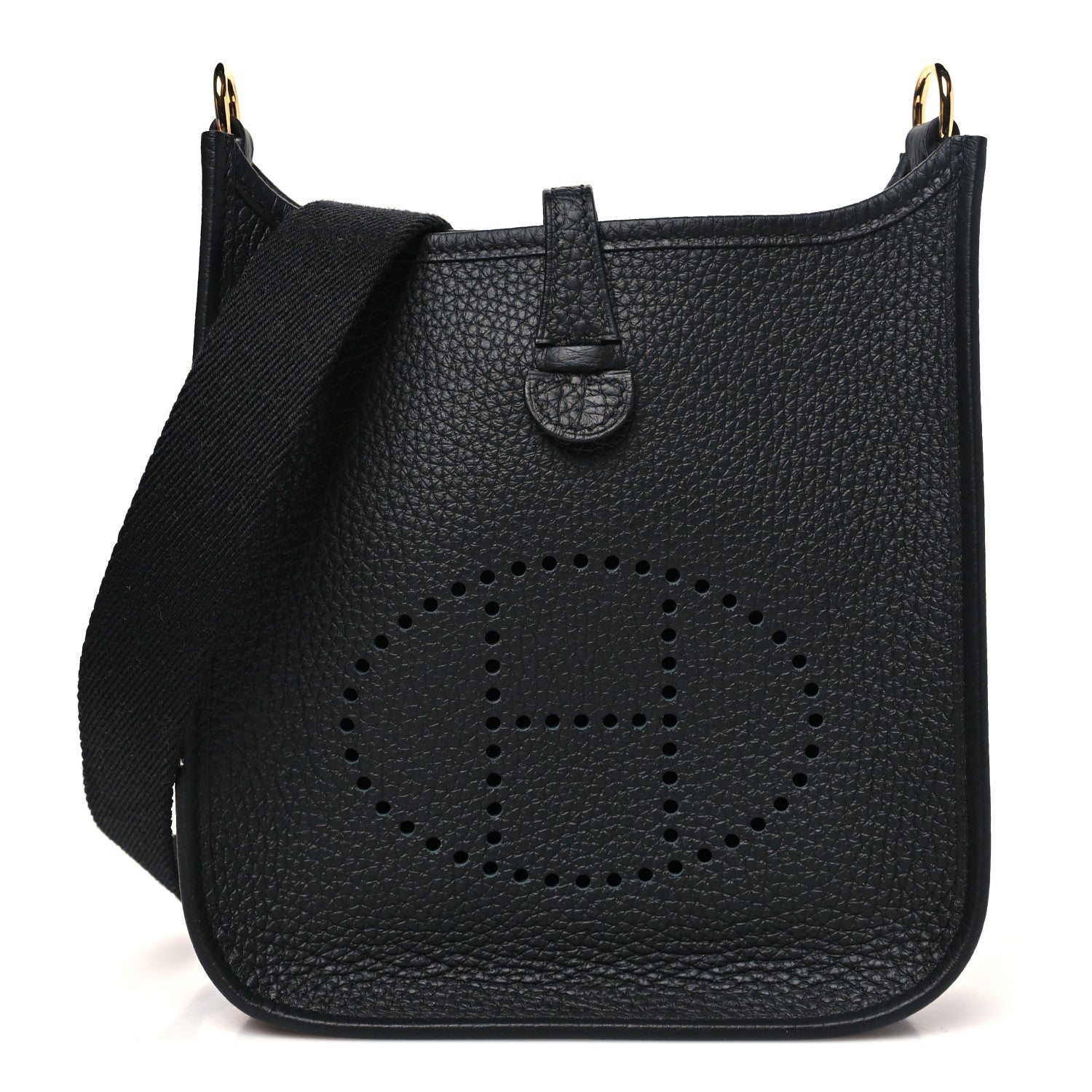 Hermes Taurillon Clemence Evelyne TPM Black 1 of 11