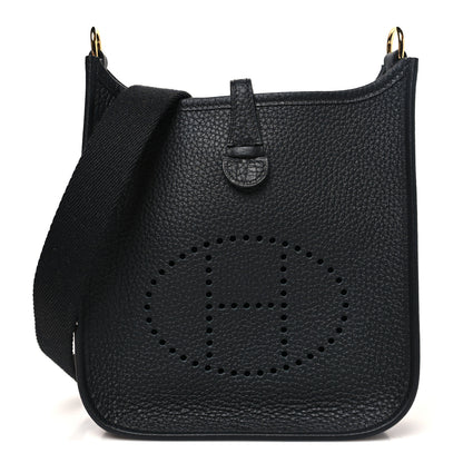 Hermes Taurillon Clemence Evelyne TPM Black 1 of 11