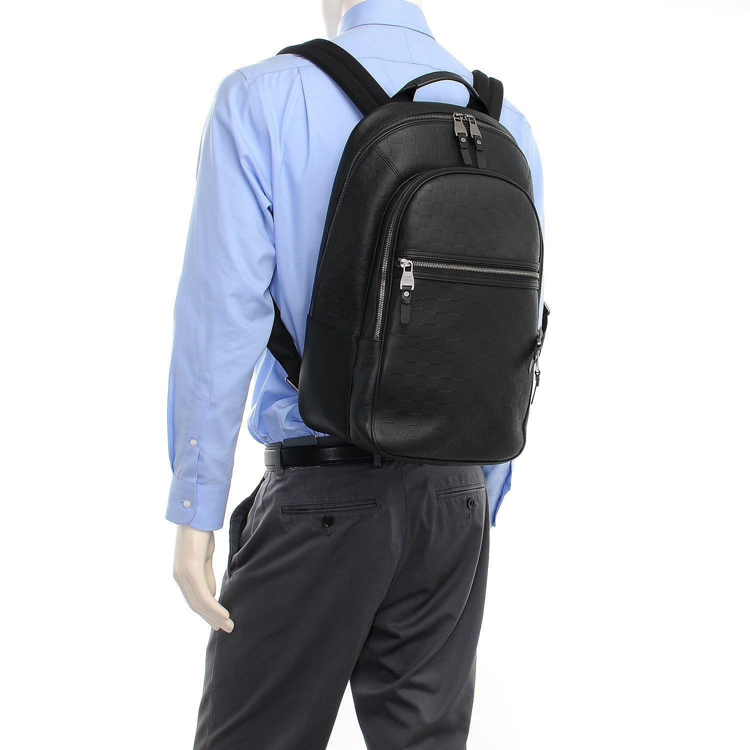 Louis Vuitton Damier Infini Michael Backpack Black 2 of 7