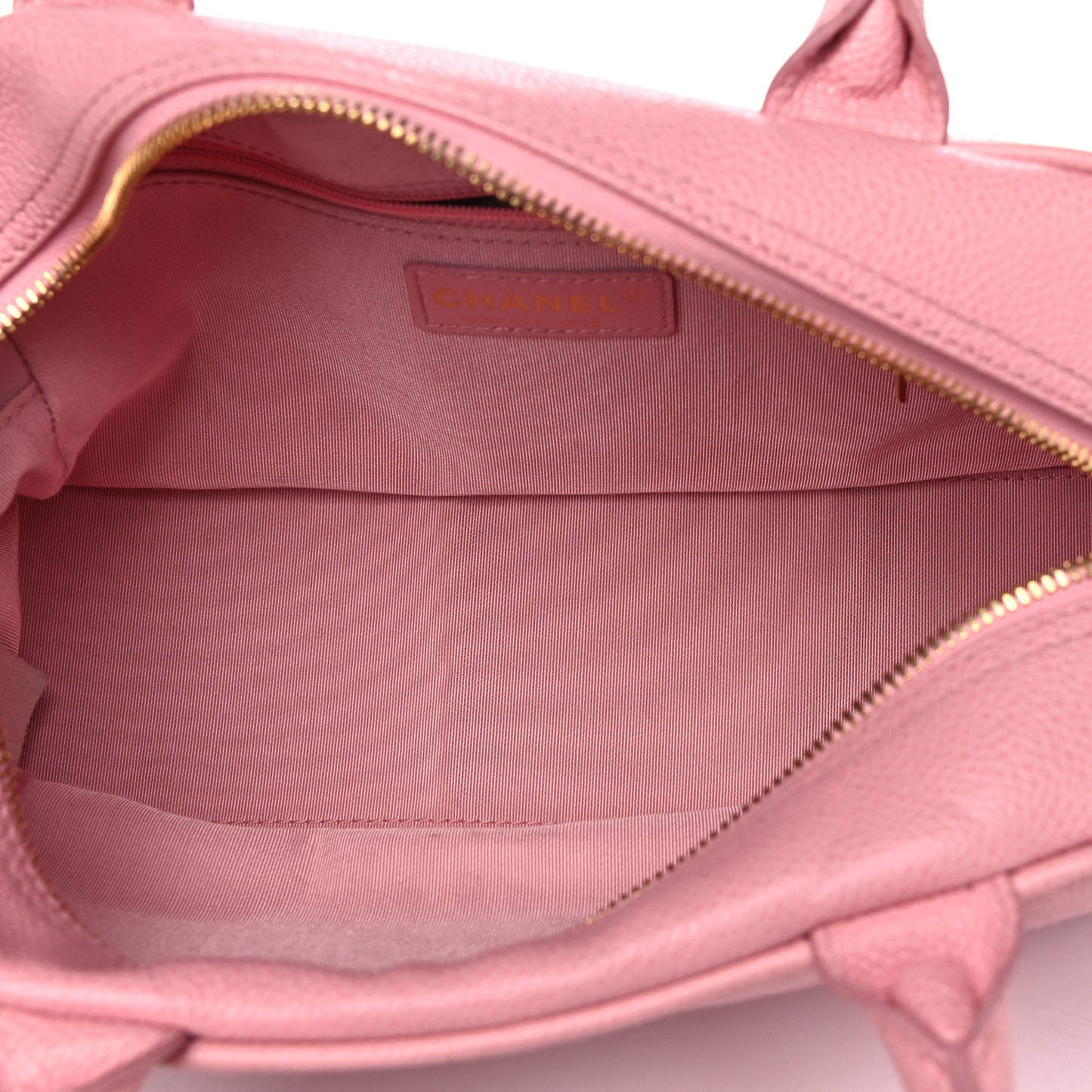 Caviar Quilted Small Bowler Pink