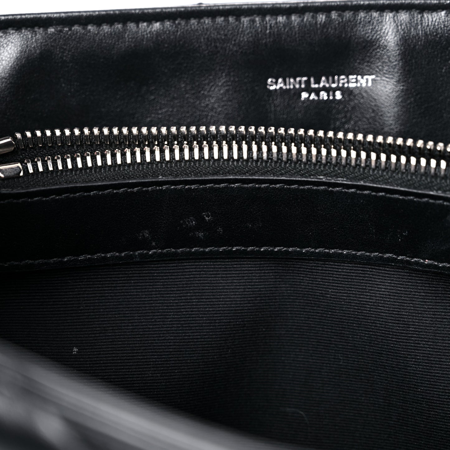 Calfskin Y Quilted Monogram Medium Loulou Chain Satchel Black
