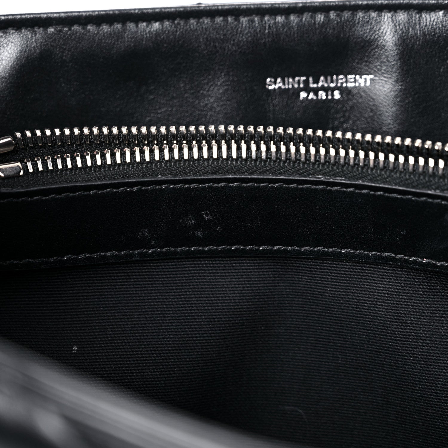 Saint Laurent Calfskin Y Quilted Monogram Medium Loulou Chain Satchel Black 19 of 25