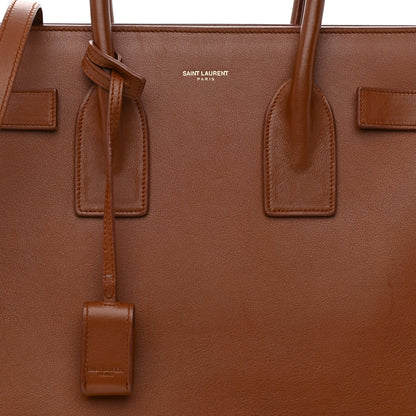 Saint Laurent Calfskin Small Sac de Jour Cognac 10 of 12