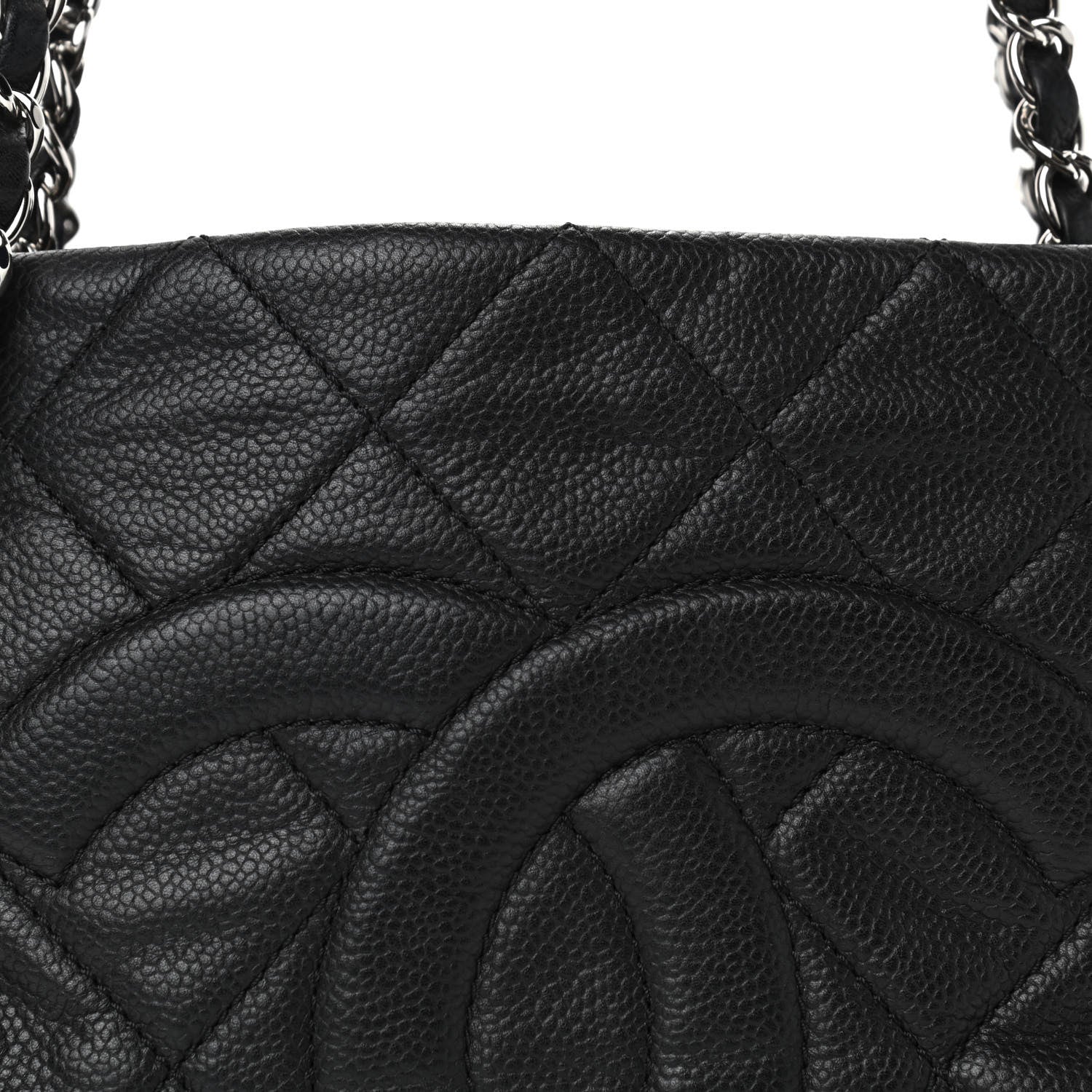 Chanel Caviar Quilted Timeless CC Soft Tote Black 7 of 12