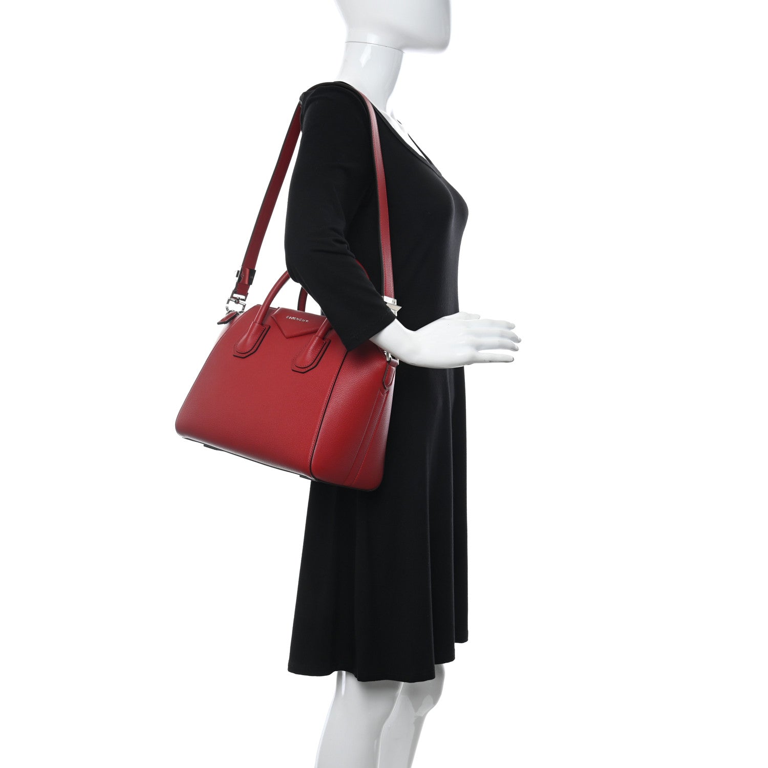 Givenchy Sugar Goatskin Small Antigona Vermillon 2 of 10