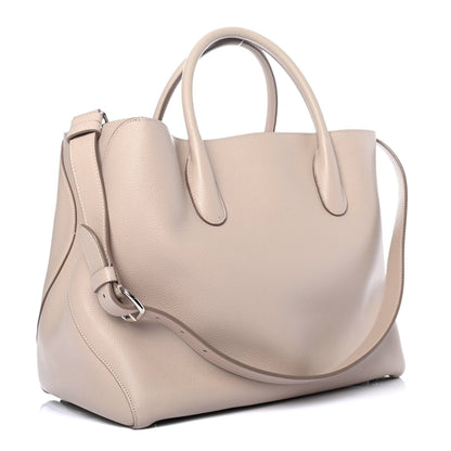 Christian Dior Supple Grained Calfskin Large Open Bar Tote White 2 of 4