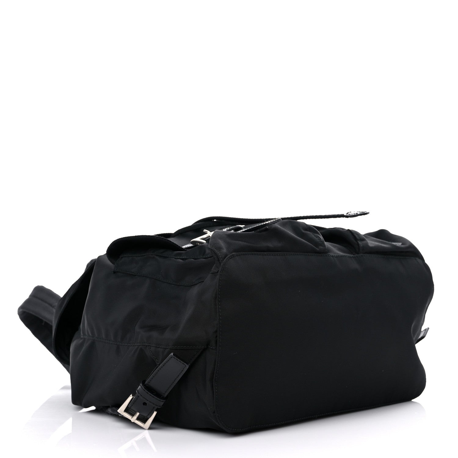 Prada Tessuto Nylon Saffiano Medium Backpack Black 4 of 16