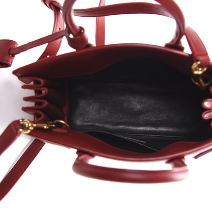 Saint Laurent Calfskin Nano Sac De Jour Lipstick Red 6 of 10