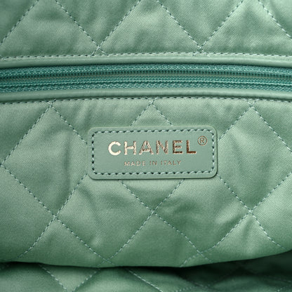 Chanel Shiny Calfskin Quilted Small Chanel 22 Light Green 7 of 10