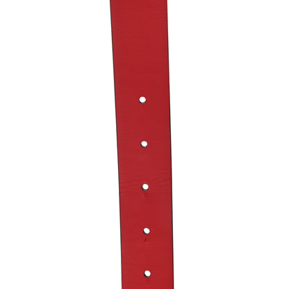 Valentino Garavani Glossy Calfskin VLogo Reversible 40mm Belt 95 38 Black Rouge Pur 5 of 5