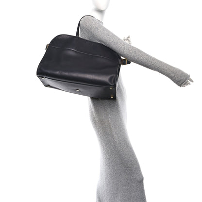The Row Polished Saddle Calfskin Soft Margaux 17 Black 2 of 10