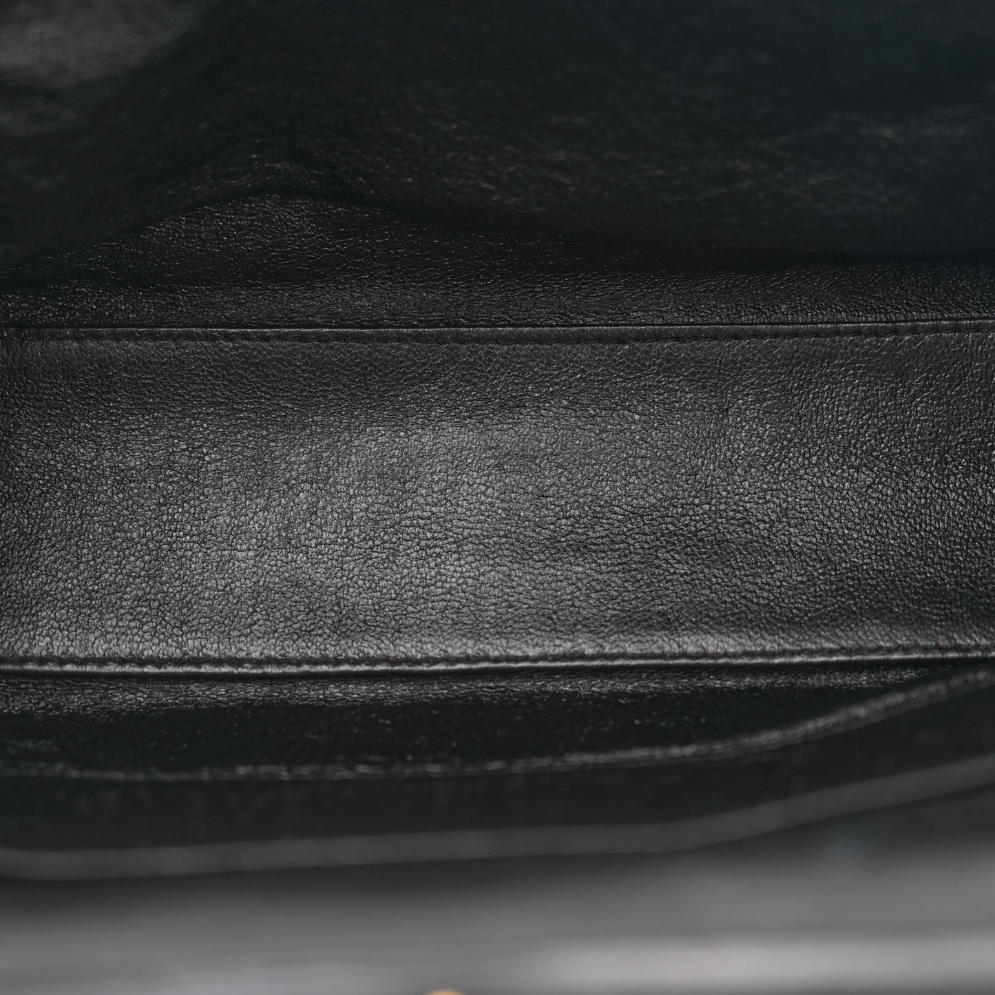 Lambskin Quilted Small Kisslock Bag Black