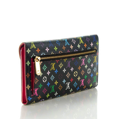 Louis Vuitton Monogram Multicolor Eugenie Wallet Black Grenade 3 of 8