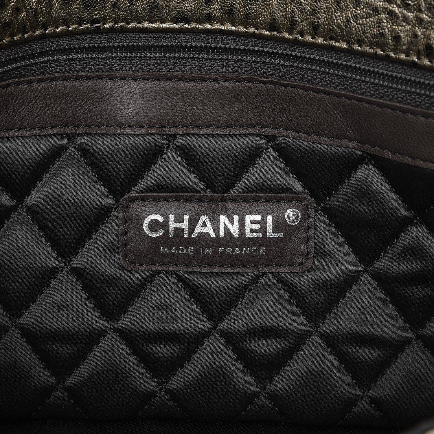 Chanel Distressed Metallic Lambskin Quilted Le Marais Ligne Flap Gold 6 of 8
