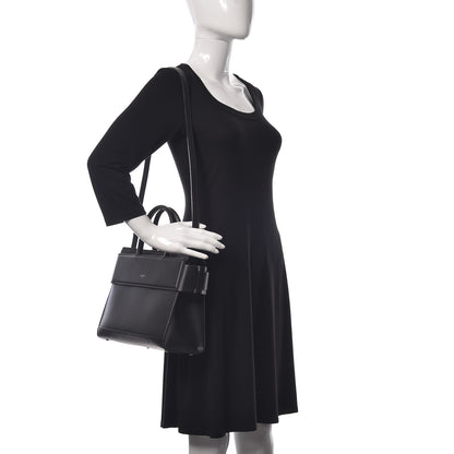 Givenchy Smooth Calfskin Small Horizon Satchel Black 2 of 9