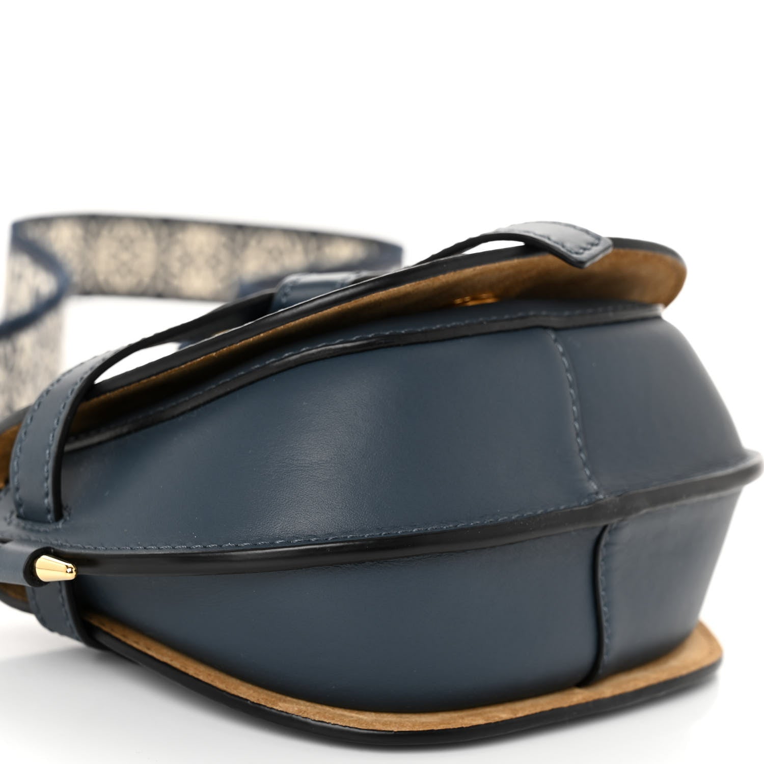 Loewe Calfskin Jacquard Mini Gate Dual Bag Onyx Blue 8 of 9