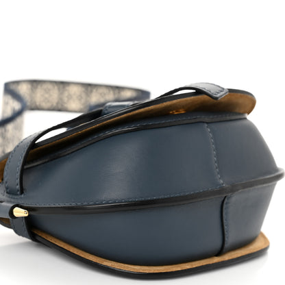 Loewe Calfskin Jacquard Mini Gate Dual Bag Onyx Blue 8 of 9