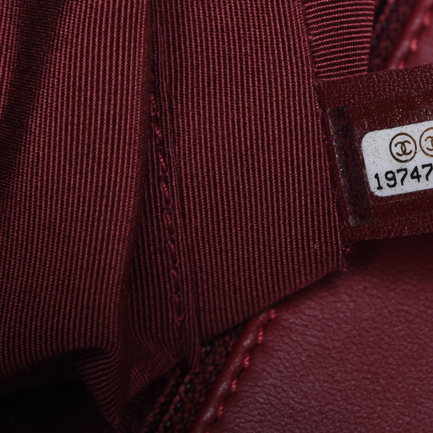 Lambskin Quilted New Medium Boy Flap Dark Red