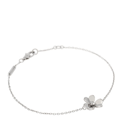 Van Cleef & Arpels 18K White Gold Diamond Mini Frivole Bracelet 1 of 4