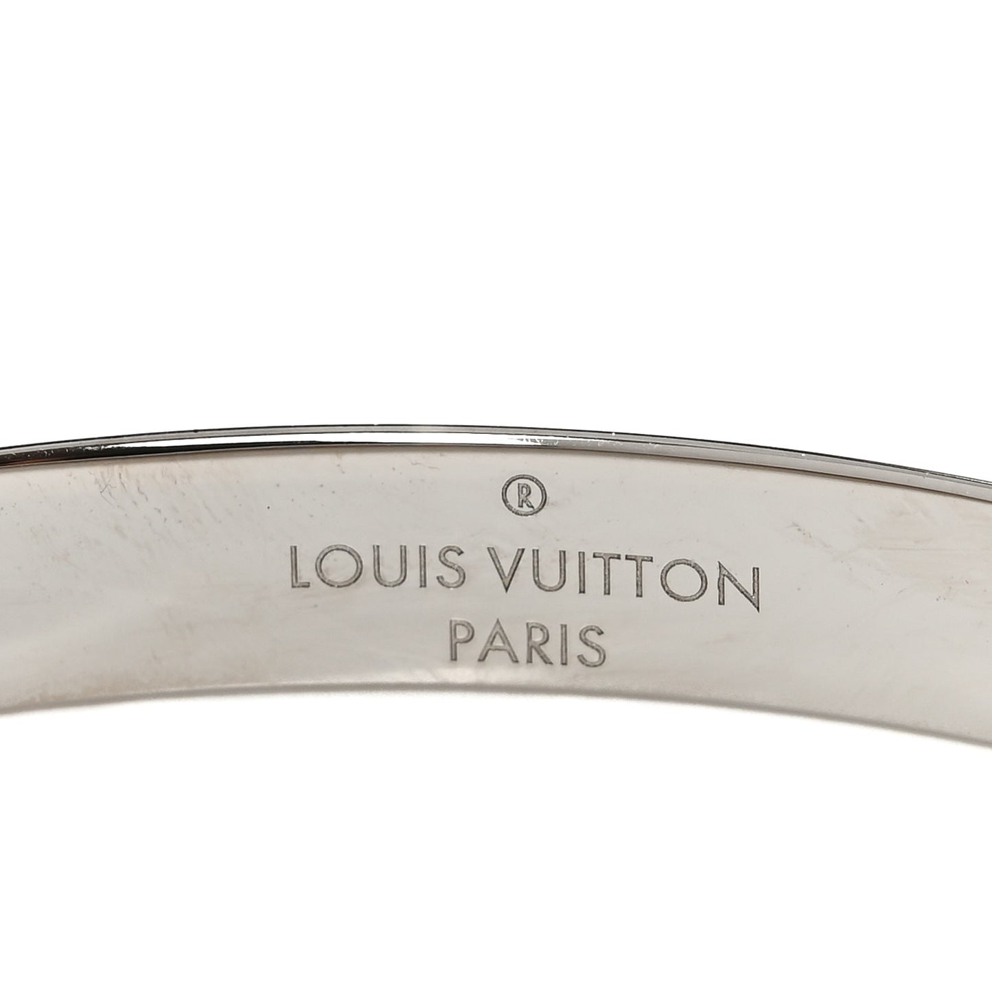 Brass Palladium Plated Nanogram Cuff S Silver
