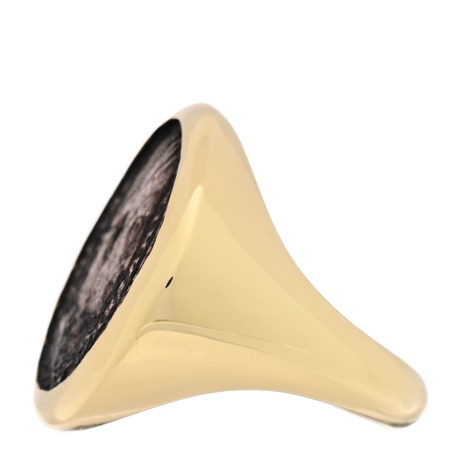Parker & West by FASHIONPHILE 18K Yellow Gold Ancient Coin Signet Ring 53 6.25 4 of 6