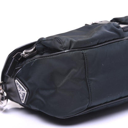 Prada Tessuto Nylon Saffiano Shoulder Bag Dark Green 6 of 18