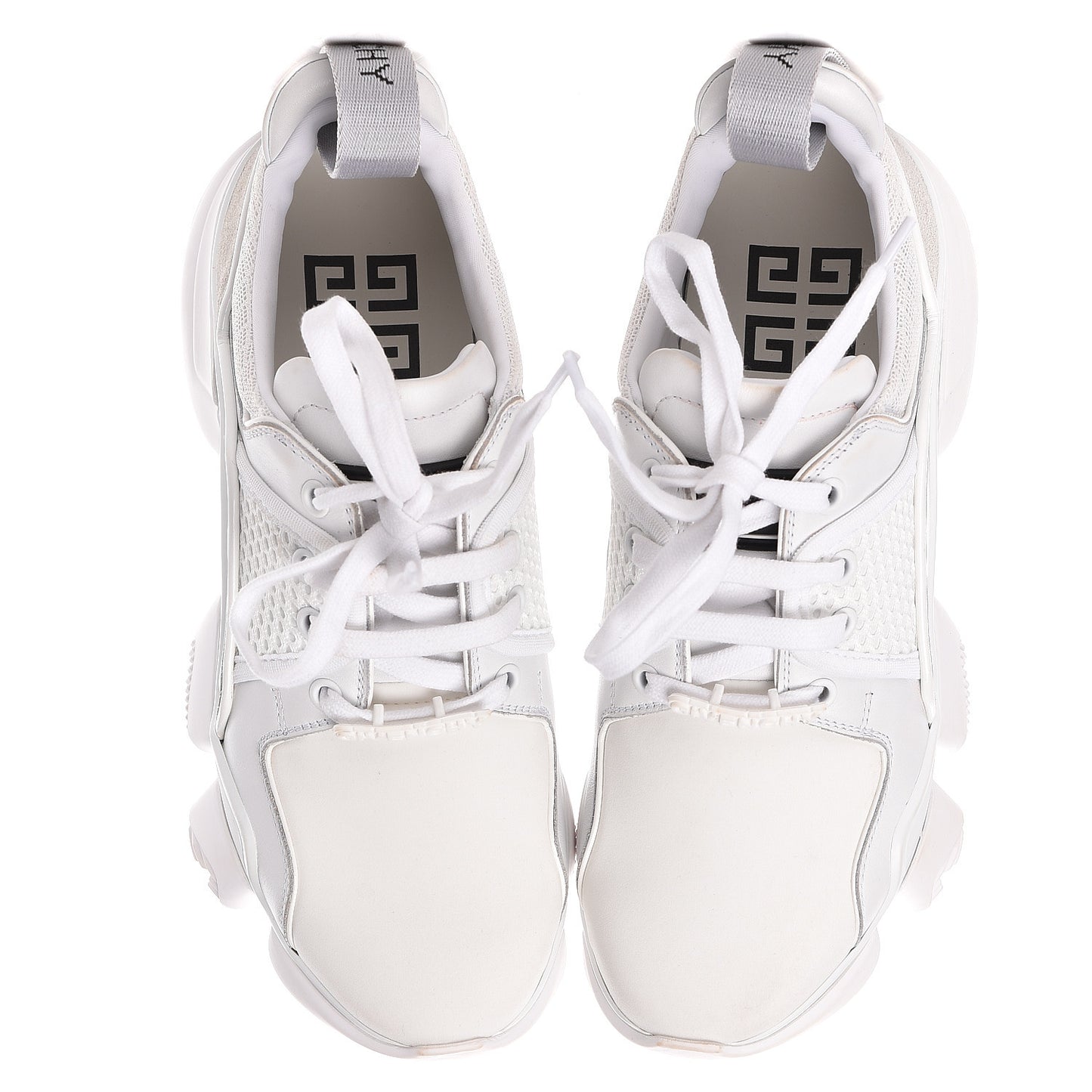 Calfskin Neoprene Jaw Low Sneakers 38 White