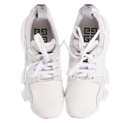 Givenchy Calfskin Neoprene Jaw Low Sneakers 38 White 7 of 20