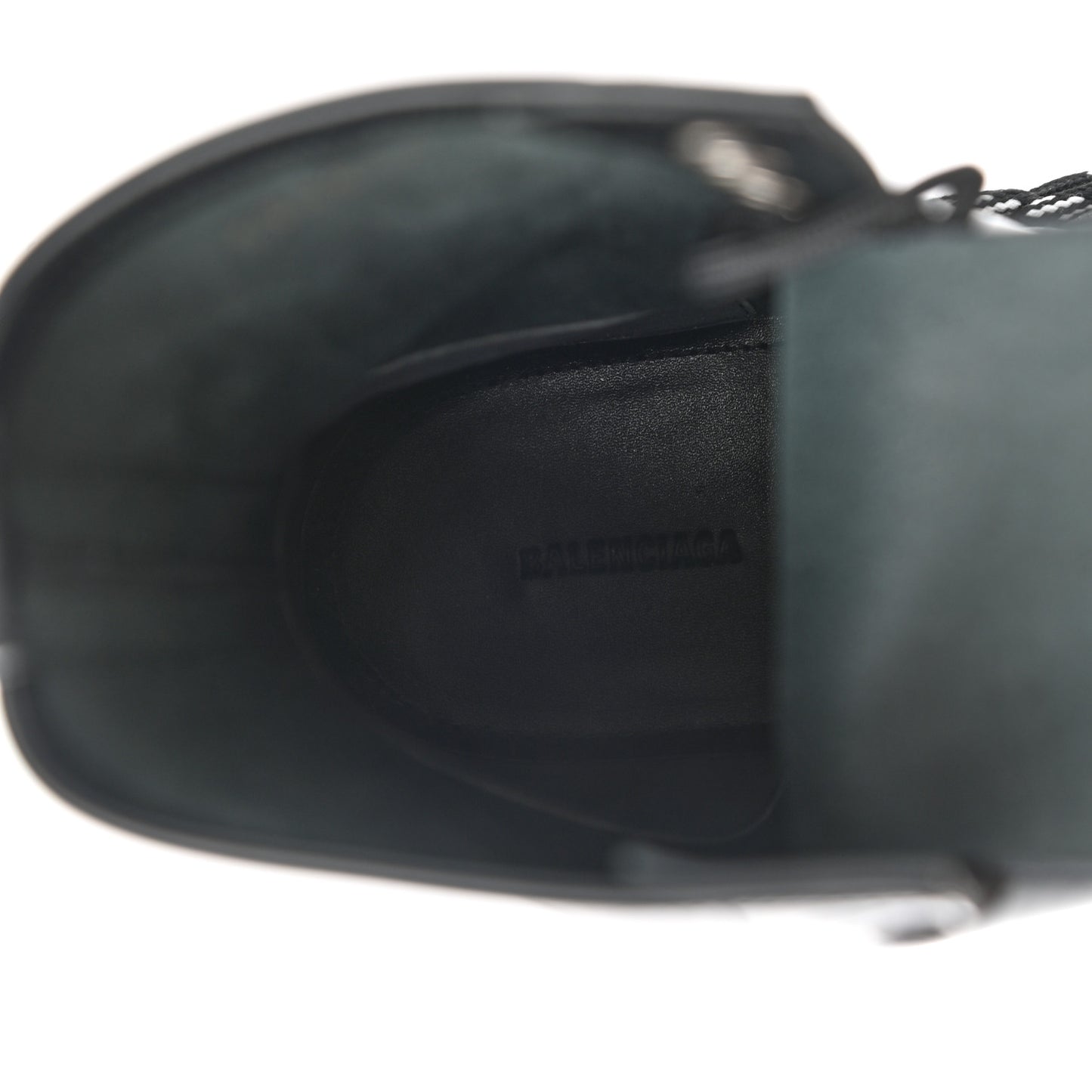 Calfskin Woven Detail Mens Combat Boots 40 Black