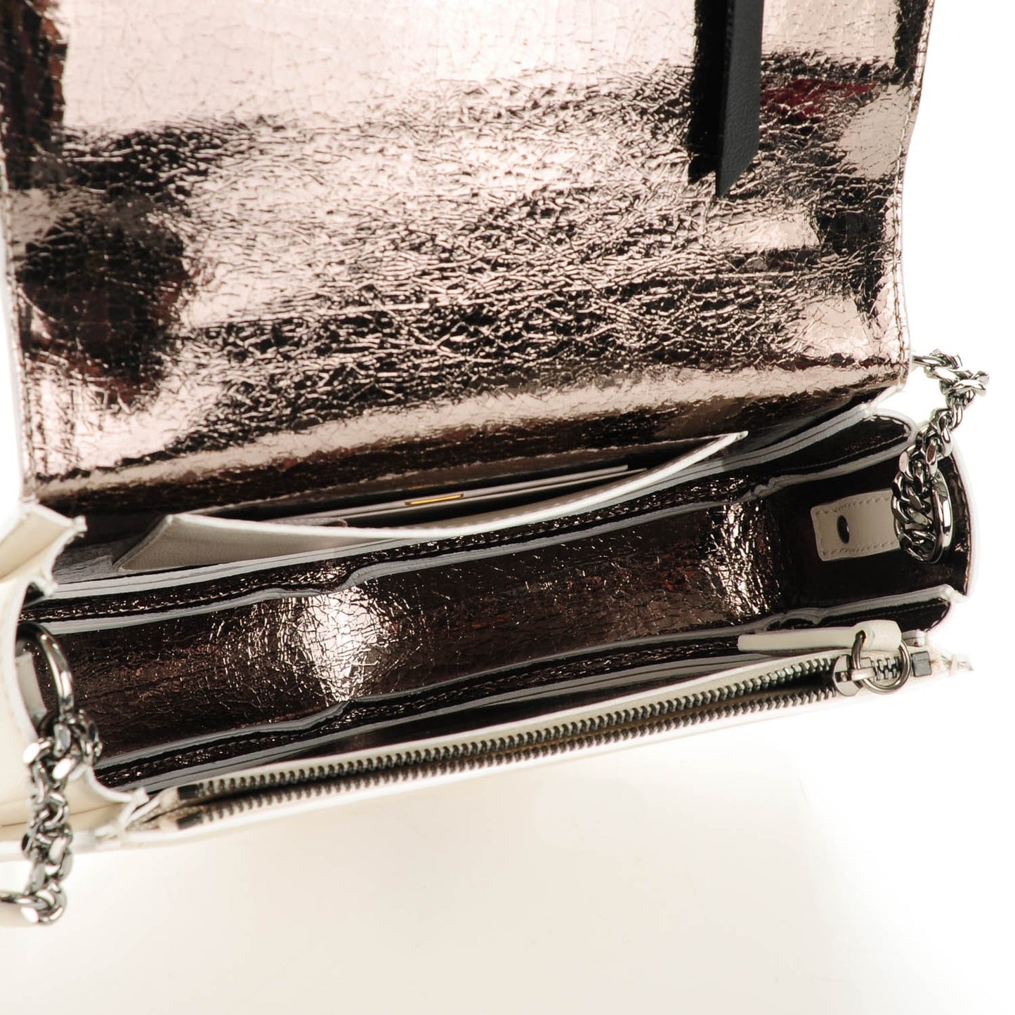 Nappa Arrow Crossbody Bag Chalk