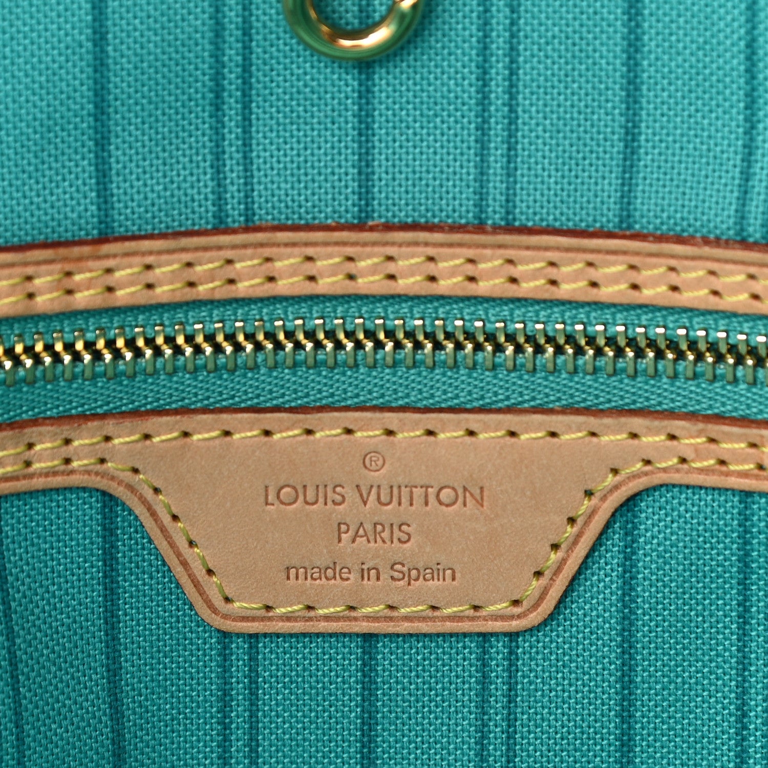 Louis Vuitton Monogram V Neverfull MM Turquoise 7 of 11