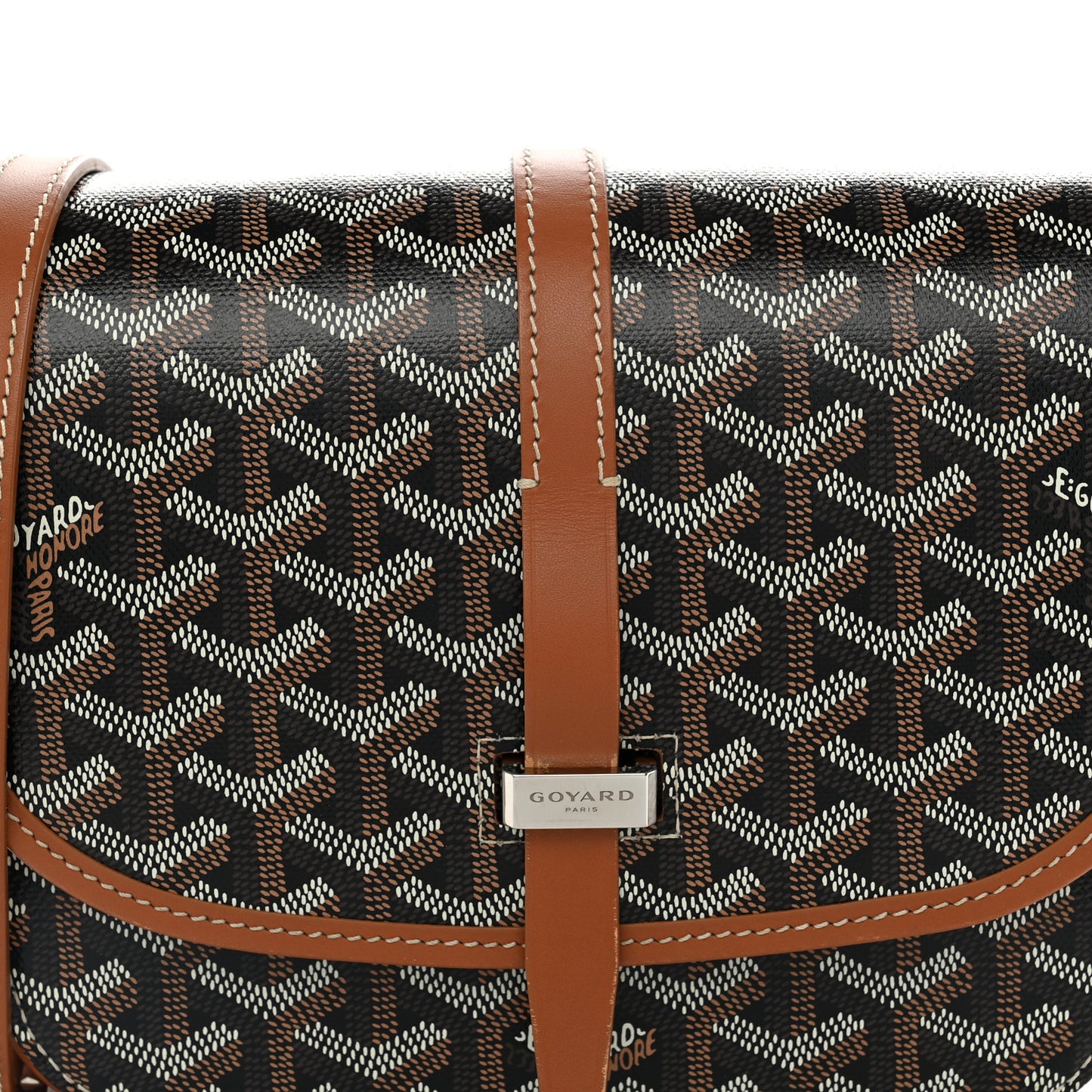 Goyardine Belvedere II PM Messenger Bag Black Gold