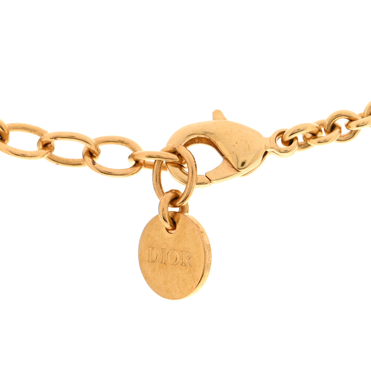 Pearl CD Star Choker Necklace Gold