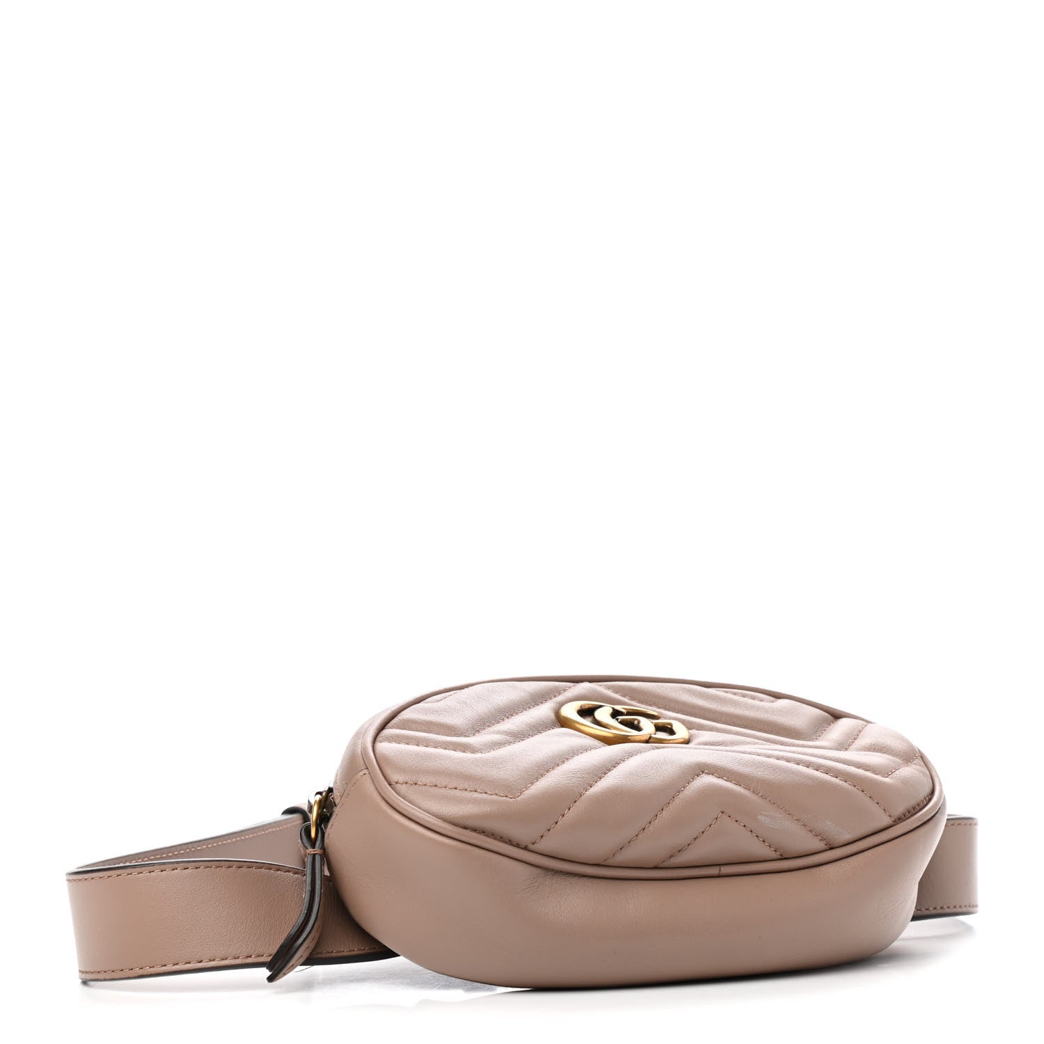 Gucci Calfskin Matelasse GG Marmont Belt Bag 85 34 Porcelain Rose 4 of 10
