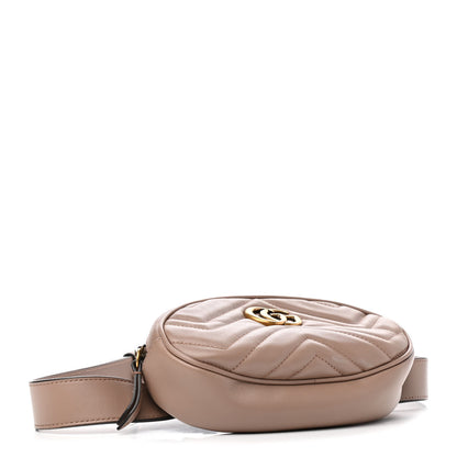 Gucci Calfskin Matelasse GG Marmont Belt Bag 85 34 Porcelain Rose 4 of 10