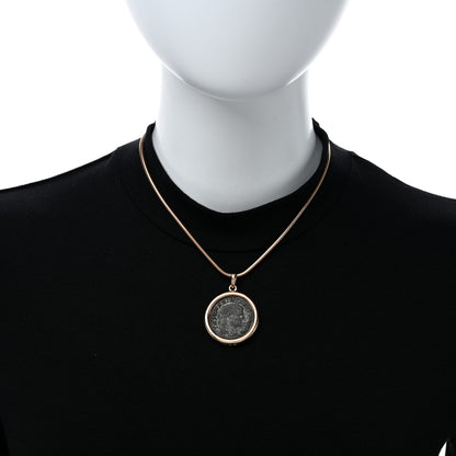 Bulgari 18K Rose Gold Monete Coin Pendant Necklace 3 of 6