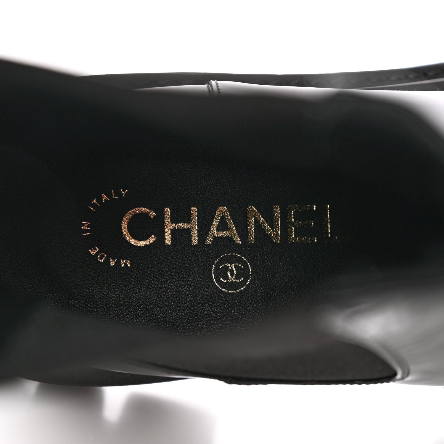 Chanel Patent Cap Toe Short Boots 37 Black 7 of 14