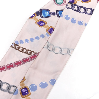 Chanel Silk Twill Slim Bandeau Scarf Pink 3 of 7
