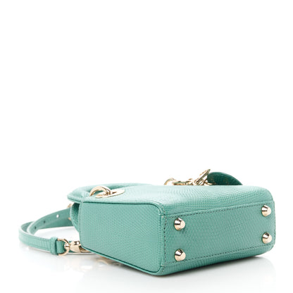 Christian Dior Lizard Micro Lady Dior Vert Tundra 4 of 11