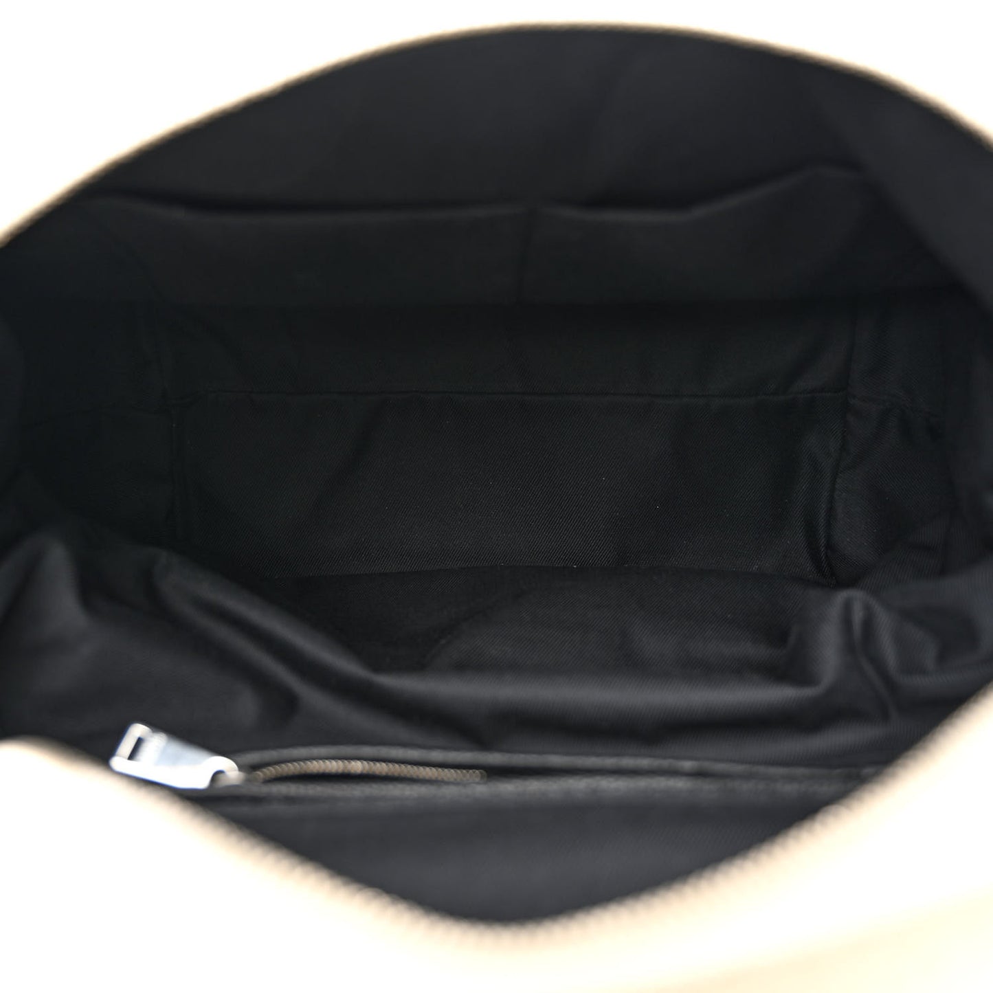 Canvas Calfskin Backpack Natural Black
