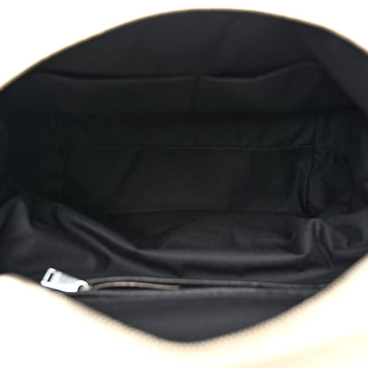 Bottega Veneta Canvas Calfskin Backpack Natural Black 5 of 9