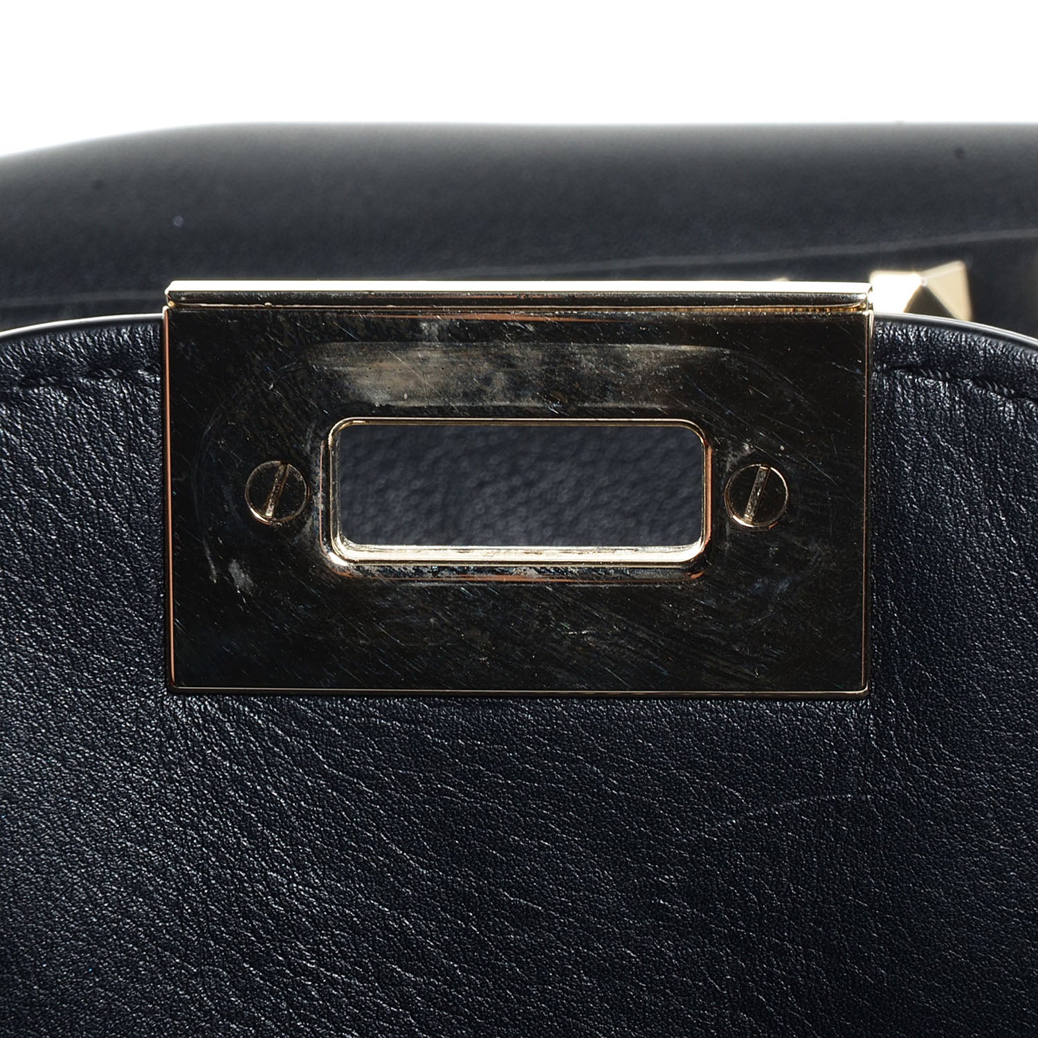Valentino Garavani Vitello Medium Rockstud Tote Black 9 of 9