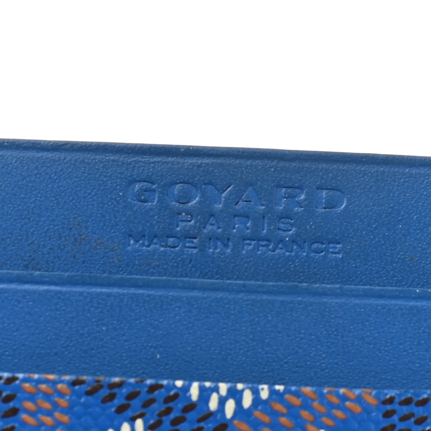 Goyardine Saint Sulpice Card Holder Sky Blue