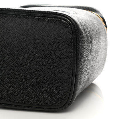 Chanel Caviar Vanity Cosmetic Case Black 10 of 15