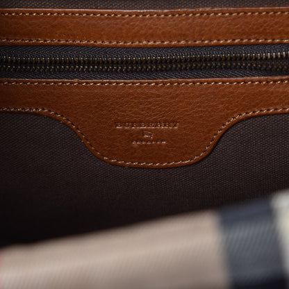 Burberry House Check Tote Dark Tan 8 of 9